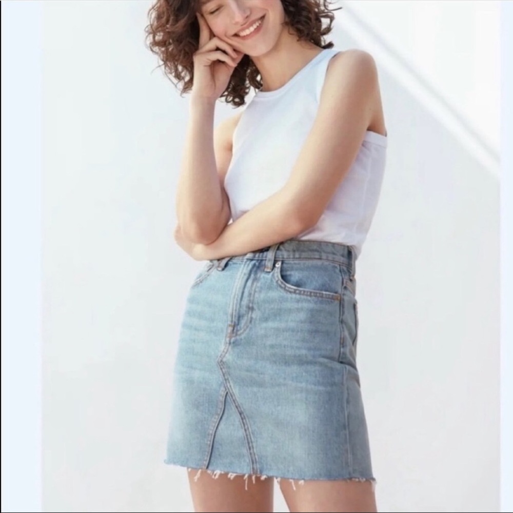 Everlane Denim Mini Skirt